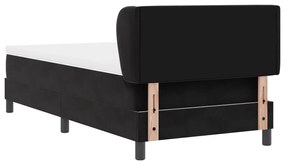 Boxspring Ágy Matracokkal Fekete 90x190 cm Bársonyos
