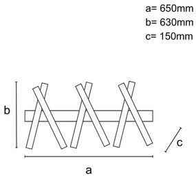 LED Dimmelhető felületre szerelhető csillár LED/75W/230V 3000-6500K + távirányítás