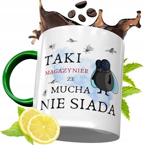 Zöld Bögre Raktárosnak Születésnapra Ajándék fényképes nyomtatással