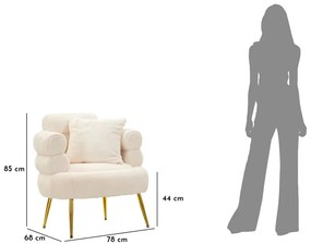 Fotel soffy plus párnával 78x68x85cm