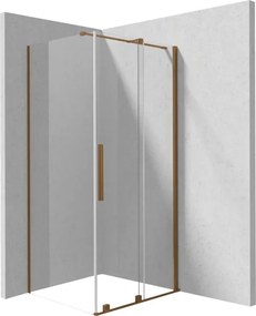 Prizma zuhanykabin_80x120, szálcsiszolt bronz (KTJ C32R+KTJ C38P)