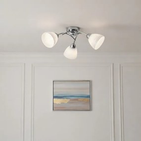 CLARA felületre szerelhető csillár, 3xE27/15W/230V, fényes króm