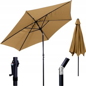 Kerti napernyő 3M Állítható Robusztus Dőlésszög funkcióval Bézs