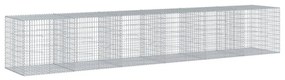 horganyzott vas gabion kosár fedéllel 600 x 100 x 100 cm