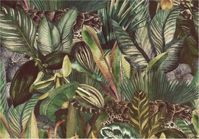 Fotótapéta Levelek Zöld Természet Dzsungel Növények Hálószoba Nappali 368x254