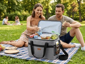 Utazó termosztáska CAMP TOUR 40L, szürke