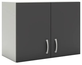 Benita 2 ajtós Felső konyhaszekrény Antracit-Fehér 60x30x45 cm