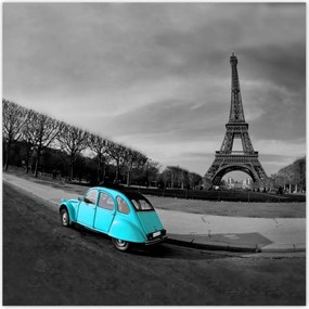 Poszterek 100x100 Eiffel-torony Türkiz