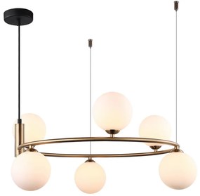 ITALUX MDM-3974-6-BRO AMILY Modern Függesztett Lámpa Arany G9 IP20