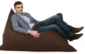 EMI sötétbarna velúr babzsákfotel