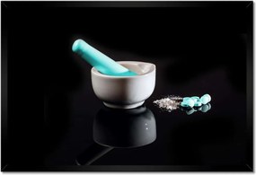 Poszterek keretben 60x40 Kék tabletták