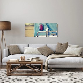 A türkiz veterán képe (120x50 cm)
