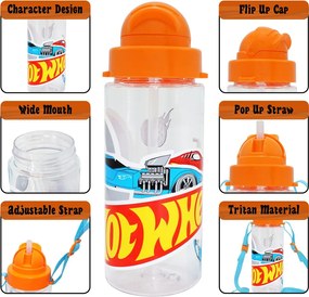 Hot Wheels Race tritan műanyag kulacs 500 ml