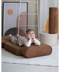 Barna kordbársony gyerek fotel Flip – Wigiwama