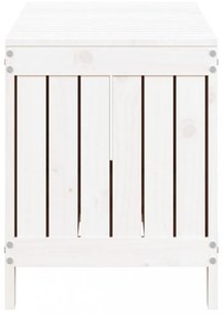 fehér tömör fenyőfa kerti tárolóláda 108x42,5x54 cm