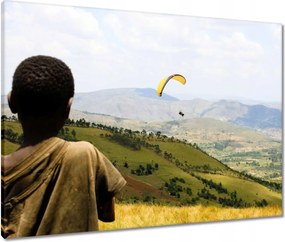 Vászonkép 80x60 Ejtőernyős repülés