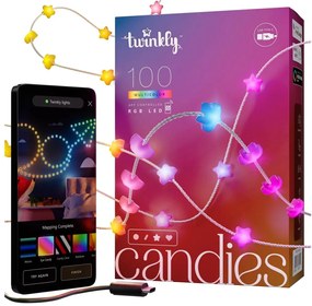 Twinkly TWKS100RGB-T - LED RGB Dimmelhető karácsonyi lánc 100xLED 8 m USB Wi-Fi