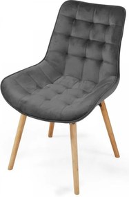 MIADOMODO Étkezőszék készlet 2x Szürke