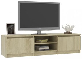 sonoma tölgy színű szerelt fa TV-szekrény 140 x 40 x 35,5 cm