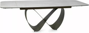 Infinity bővíthető étkezőasztal kerámia bézs/réz 160-240 cm