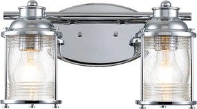 Quintiesse ASHLAND BAY QN-ASHLANDBAY2-PC-BATH Fali lámpa 2x60W/E27 IP44