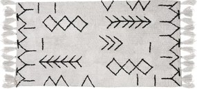 Zigzag pamutszőnyeg 70x140 cm