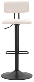 Fehér-fekete állítható magasságú bárszék (ülésmagasság 61 cm) Tina – Mauro Ferretti