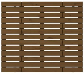 mézbarna tömör fenyőfa fali fejtámla 141 x 3 x 91,5 cm