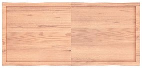 világosbarna kezelt tömör asztallap 140x60x(2-6) cm