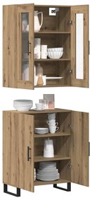 Magasfiú kézműves tölgy 69.5 x 34 x 90 cm Faanyag