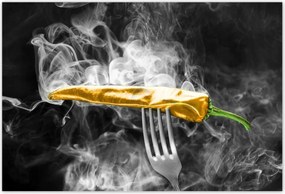 Poszterek 155x105 Sárga fókusz a konyhában