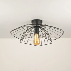 Mantar 6500-P fekete fém függőlámpa, Ø52 cm