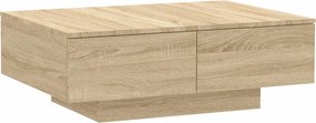 vidaXL sonoma tölgy színű szerelt fa dohányzóasztal 90 x 60 x 31 cm