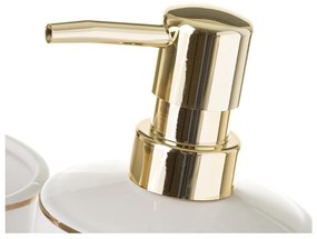 Fehér fürdőszobai kiegészítő szett Gold Lining – Casa Selección