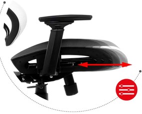 Gamer szék combat 8.0 fehér.