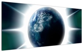 Egy besugárzott bolygó képe (120x50 cm)