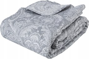 Ágytakaró világosszürke mintás Nagy 260x244