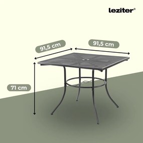 Melfi fém mesh kerti asztal 91,5x91,5x71 cm