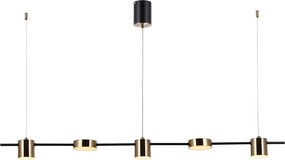 Italux modern függeszték remdal fehér sárgaréz itxpnd-16374-5-bk-4k