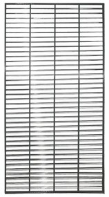 PRAKTIKER KERÍTÉS ELEM SZÉNACÉL 200X100CM, 25X5CM-ES LYUKMÉRET