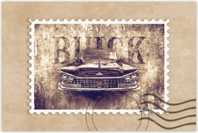 Poszterek 90x60 Buick szépia grafika
