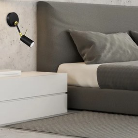 Fali spotlámpa IRIS 1xGU10/MR11/40W/230V fekete/arany