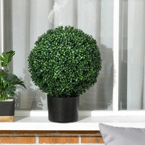 Műnövény szett, 2 db buxus, cserépben 52cm magas