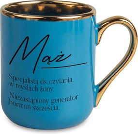 Kék Bögre Elegant 350ml Valentin napra Boldogság Generátor Mix Minták