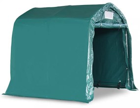 zöld PVC sátorgarázs 2,4 x 2,4 m