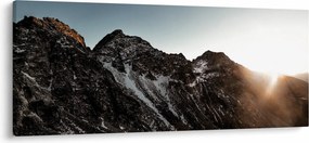 Egy sziklás hegység képe (120x50 cm)