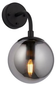 Endon 106664 - Fali lámpa ONTARIO 1xE14/7W/230V fekete/füstös