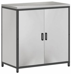 Konyhai Tároló Készlet polcokkal 2 pcs Ezüst 180 x 50 x 92 cm