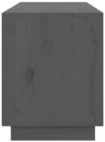 szürke tömör fenyőfa TV-szekrény 176 x 37 x 47,5 cm