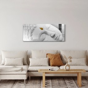 Kép - Fehér Buddha (120x50 cm)